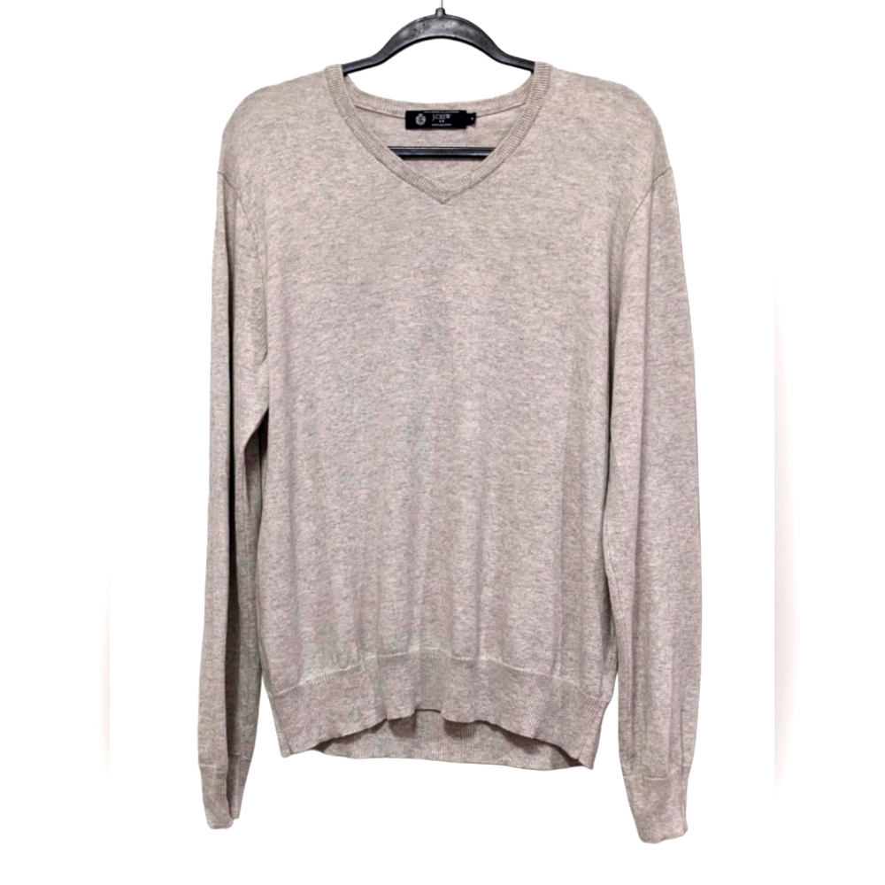 J. Crew Cotton Cashmere V-Neck Sweater Men's/Unisex Size Medium